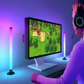 SAL061 LED-stemningsbelysning til gaming-pc med fjernbetjening