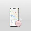 SBS Track My Circle Vandtæt IP65 genstandstracker - Apple Find My Compatible - Pink