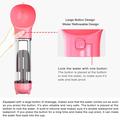 SH-01 Bærbar, multifunktionel vandflaske til hunde med lortepose-dispenser - pink