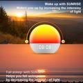 SH08 Wake-up Lampe/Vækkeur til natbordet med LED-lys, stemningsfarver, hvid støj og FM-radio
