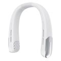 SL625 Bærbar halsbåndsventilator med hastighedsregulering og digitalt display - hvid