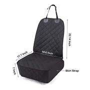 SME031 Vandtæt Overtræk / Cover til front bilsæde - sort