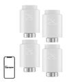 SONOFF ZigBee TRVZB smarte termostatiske ventilhoveder - radiatorventiler med app-styring - 4-pak