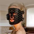 SP-1103F Magnetisk trådløs LED-lysbehandlingsmaske til ansigtet med controller - sort