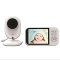 SP316 3.5" babymonitor med vuggeviser, nattesyn - hvid