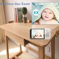 SP316 3.5" babymonitor med vuggeviser, nattesyn - hvid