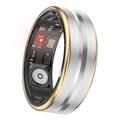 SR03 Ultra-tynd multifunktionel smartring - størrelse: 11/20.7mm - guldkant / sølv