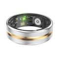 SR03 Ultra-tynd multifunktionel smart ring - størrelse: 12/21.5mm - guld midt / sølv