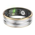 SR03 Ultra-tynd multifunktionel smart ring - størrelse: 7/17.4mm - guldkant / sølv
