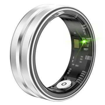 SR03 Ultra-tynd multifunktionel smart ring - størrelse: 8/18.2mm - sølv