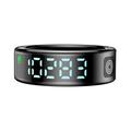 SR08 Smart Ring med digitalt display - Størrelse: 18.2mm - Sort