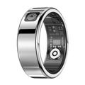 SR08 Smart Ring med digitalt display - Størrelse: 18.2mm - Sølv