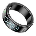 SR08 Smart Ring med digitalt display - Størrelse: 19.9mm - Sort