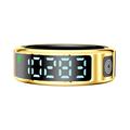 SR08 Smart Ring med digitalt display - Størrelse: 19mm - Lyst Guld