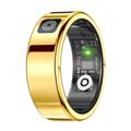 SR08 Smart Ring med digitalt display - Størrelse: 21.5mm - Lyst Guld