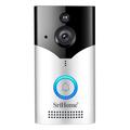 SRIHOME DH002 Smart videodørklokke med PIR-bevægelsesregistrering - sort/sølv