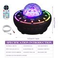 SSL001-C Bærbar stjerneprojektorlampe og Bluetooth-højttaler