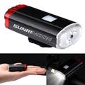 SUNRIMOON Vandtæt LED-cykellygte USB genopladelig lampe 100 lumen for/baglygte cykelhjelmslampe