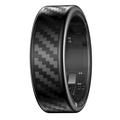 SY02 Smartring med kulfibermønster - Størrelse: 18.2mm - Sort