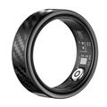 SY02 Smart ring med kulfibermønster - Størrelse: 19.9mm - Sort