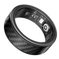SY02 Smartring med kulfibermønster - Størrelse: 22.3mm - Sort