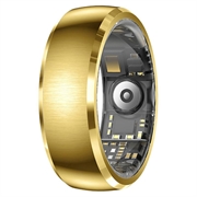 SY15 Smart Ring sundhedsmonitor med vibrationsalarmer - størrelse 11 - guld