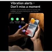 SY15 Smart Ring sundhedsmonitor med vibrationsalarmer - størrelse 13 - sort