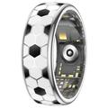 SY15 Smart Ring sundhedsmonitor med vibrationsalarmer - Størrelse 8 - Fodbold