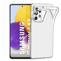 Saii 2-i-1 Samsung Galaxy A53 5G TPU Cover & Hærdet Glas Skærmbeskyttelse