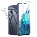 Saii 2-i-1 Samsung Galaxy S20 FE TPU Cover & Panserglas Skærmbeskyttelse