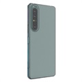 Saii 2-i-1 Sony Xperia 1 IV TPU Cover & Skærmbeskyttelse Hærdet Glas