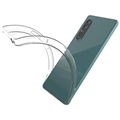 Saii 2-i-1 Sony Xperia 1 IV TPU Cover & Skærmbeskyttelse Hærdet Glas