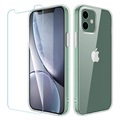 Saii 2-i-1 iPhone 12 Mini TPU Cover & Panserglas Skærmbeskyttelse
