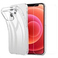 Saii 2-i-1 iPhone 13 Mini TPU Cover & Panserglas Skærmbeskyttelse