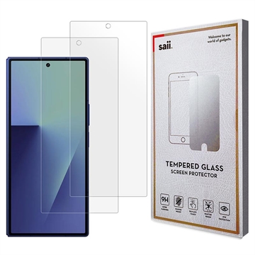 Samsung Galaxy Z Fold7 Saii 3D Premium Skærmbeskyttelse Hærdet Glas - 9H - 2 Stk.