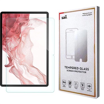 Saii 3D Premium Samsung Galaxy Tab S7+/S8+ Hærdet Glas - 9H - 2 Pcs.