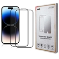 iPhone 15 Pro Max Saii 3D Premium Hærdet Glas - 9H - 2 Stk.