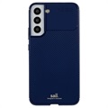 Saii Karbonfiber Samsung Galaxy S22+ 5G TPU Cover - Blå