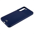 Saii Karbonfiber Samsung Galaxy S22+ 5G TPU Cover - Blå