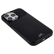 Saii Karbonfiber iPhone 13 Pro TPU Cover - Sort