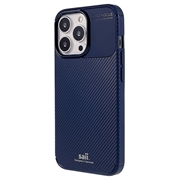 Saii Karbonfiber iPhone 13 Pro TPU Cover - Blå