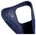 Saii Karbonfiber iPhone 13 Pro Max TPU Cover - Blå