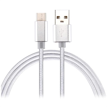 Saii USB-C kabel til opladning / synkronisering - 1m - Hvid