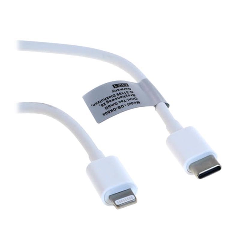 butik Læge Nordamerika Saii Hurtig USB-C / Lightning Kabel - 1m - Hvid