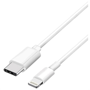 Saii Hurtig USB-C / Lightning Kabel - 1m - Hvid