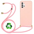Saii Eco Line Samsung Galaxy A32 5G/M32 5G Cover med Strap - Pink