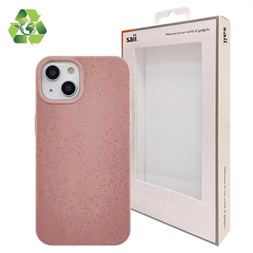 Saii Eco Line iPhone 13 Biologisk Nedbrydeligt Cover - Pink