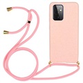 Saii Eco Line Samsung Galaxy A72 5G Cover med Strap - Pink