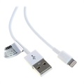 Saii Lightning / USB kabel - iPhone, iPad, iPod - 1m - Hvid