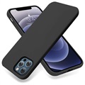 Saii Premium iPhone 13 Pro Max Liquid Silikone Cover - Sort